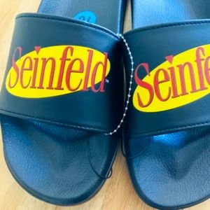 Seinfeld Show - Jerry Seinfeld Slippers Slides Footwear Shoes MEN’s Size 10 Logo